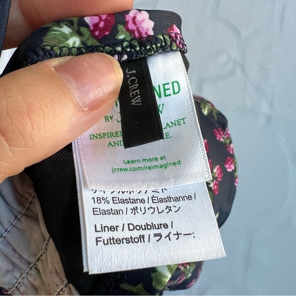 J. Crew underwire bikini top and high rise bottom twilight berry Size 32D Small - Picture 4 of 6